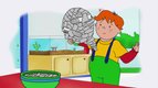 S05 E15 - Le Lapin de Papier Mâché — Caillou