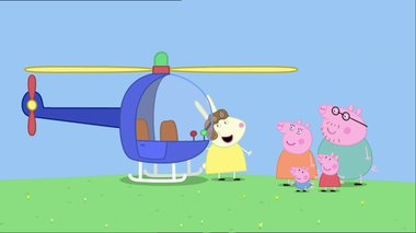 S04 E08 : L'hélicoptère de Mademoiselle Rabbit — Peppa Pig