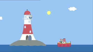 S04 E10 : Le phare de Papy Rabbit — Peppa Pig