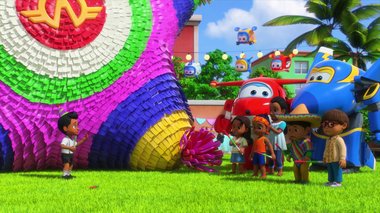 S07 E04 : La piñata géante — Super Wings