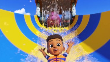 S07 E08 : Le toboggan des hippos — Super Wings
