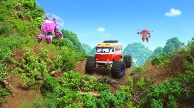 S08 E06 : Le bus tout-terrain — Super Wings
