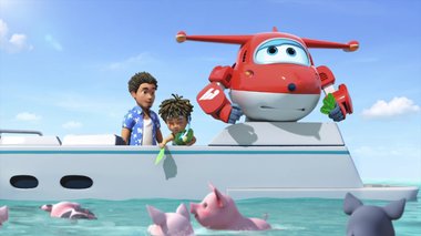 S02 E03 : Comme un cochon dans l'eau — Super Wings