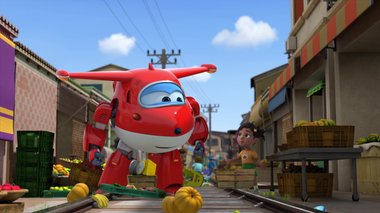 S03 E14 : Panique au marché — Super Wings