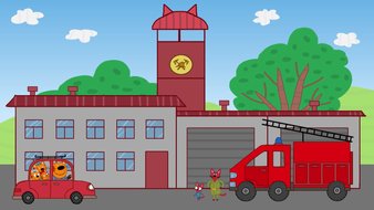 La caserne de pompiers